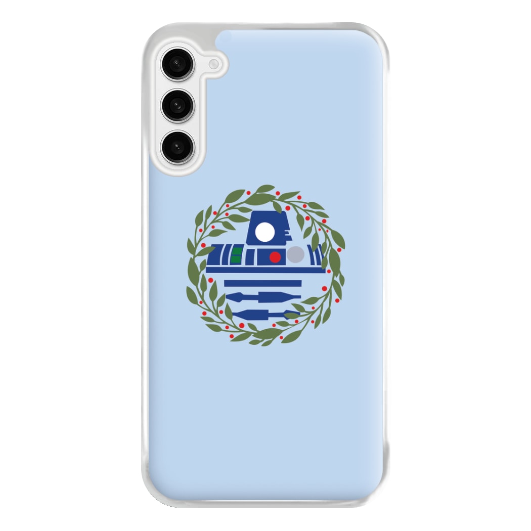 R2D2 Christmas Wreath Phone Case for Galaxy S23FE