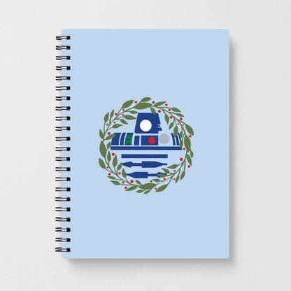 R2D2 Christmas Wreath Notebook