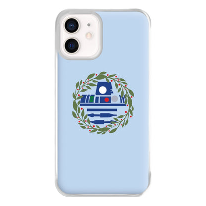 R2D2 Christmas Wreath Phone Case for iPhone 12 Mini