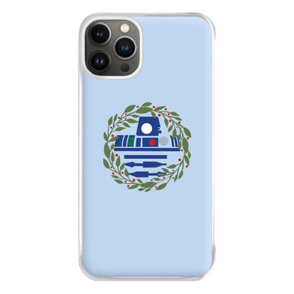 R2D2 Christmas Wreath Phone Case for iPhone 13