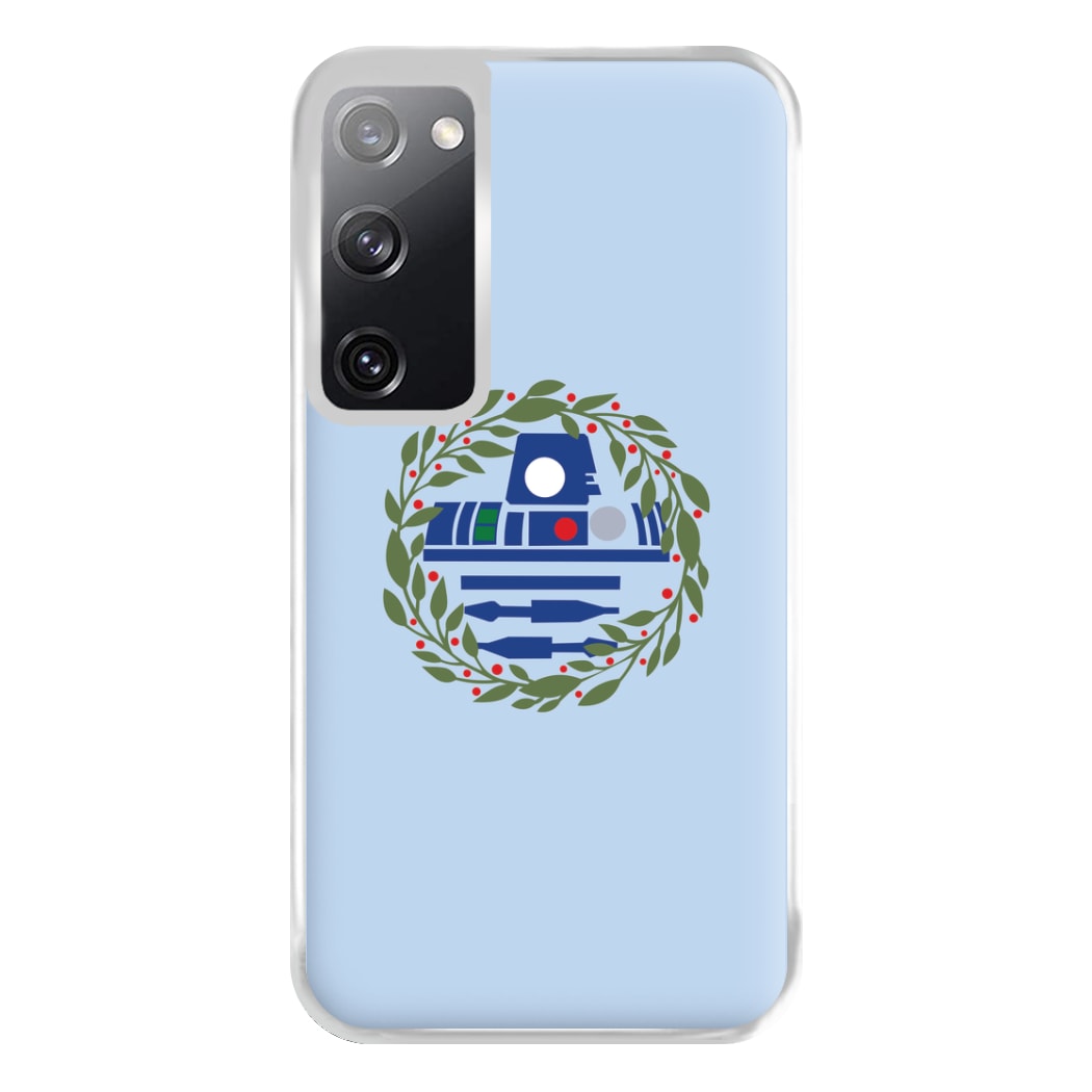 R2D2 Christmas Wreath Phone Case for Galaxy S20