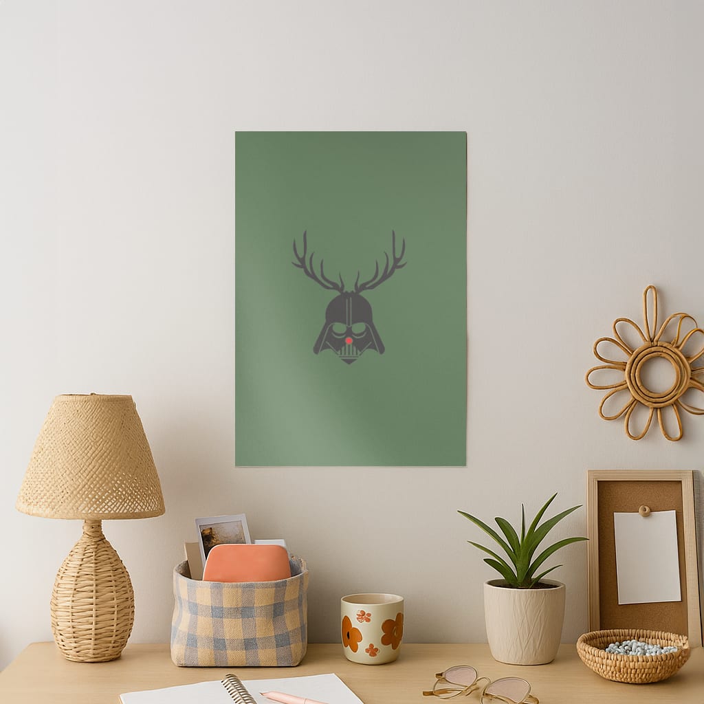 Christmas Darth Vader Art Print