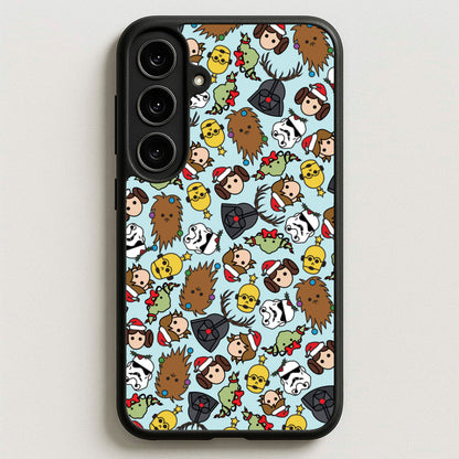 Star Wars Christmas Pattern Phone Case for Galaxy S25FE