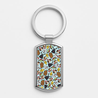 Star Wars Christmas Pattern Luxury Keyring