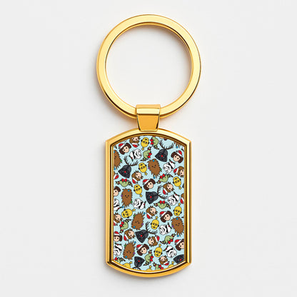 Star Wars Christmas Pattern Luxury Keyring