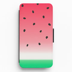 Watermelon Ombre Flip Wallet Phone Case