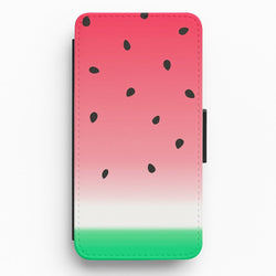 Watermelon Ombre Flip Wallet Phone Case