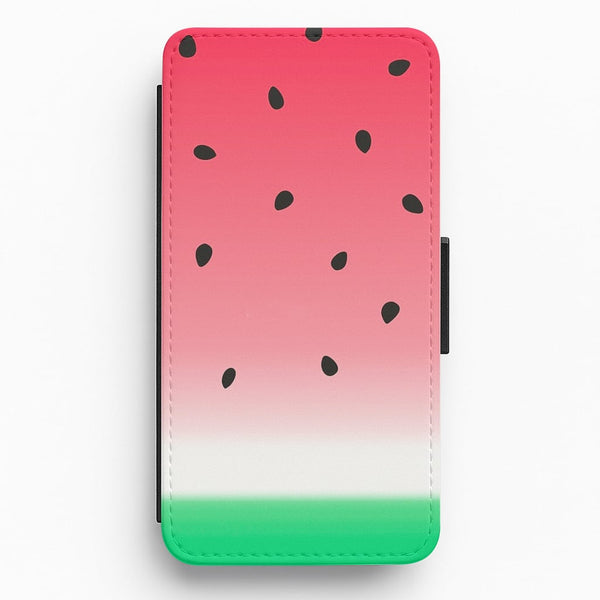 Watermelon Ombre Flip Wallet Phone Case