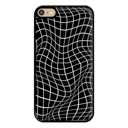 Black Wavy Grid Pattern Phone Case for iPhone 6 Plus / 7 Plus / 8 Plus