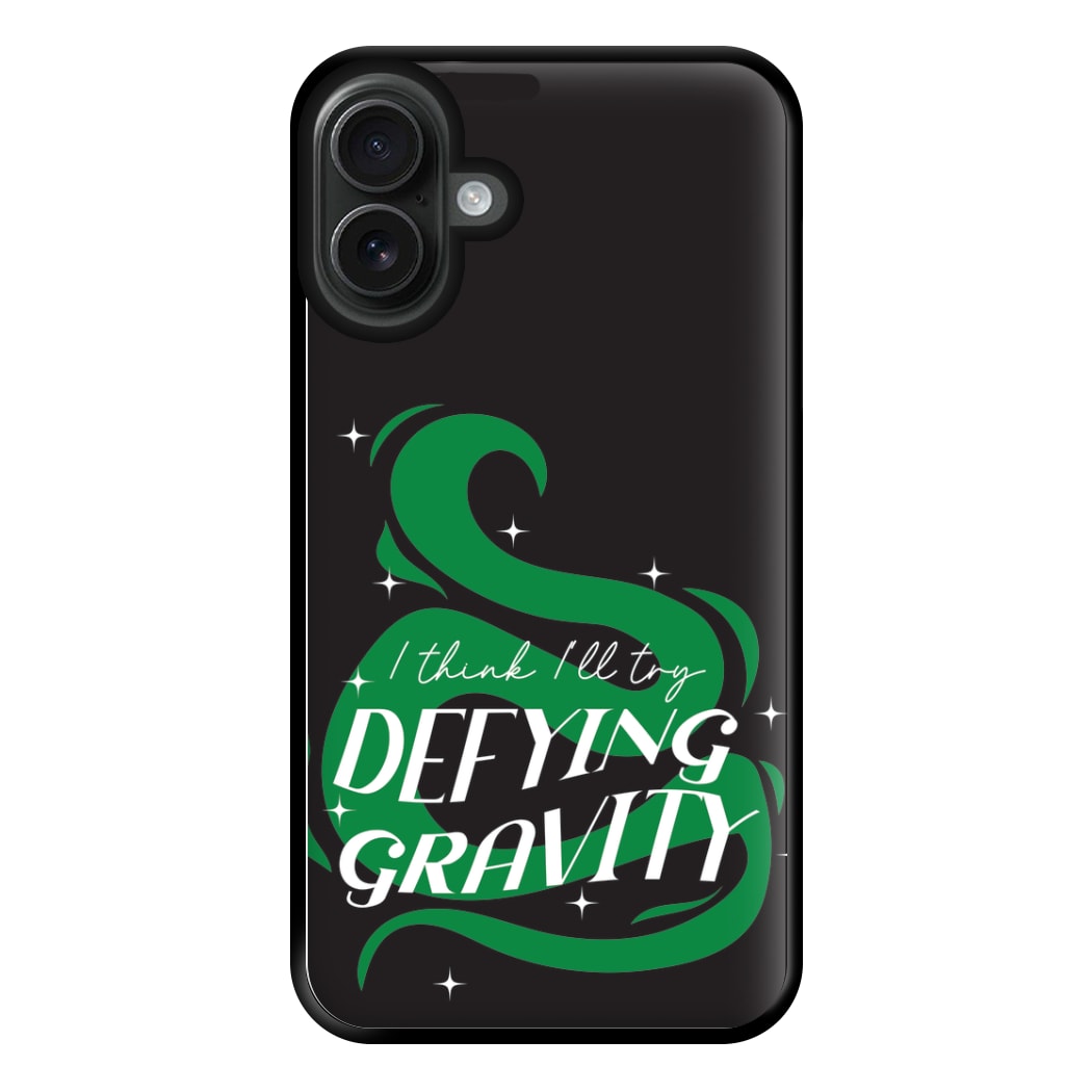 I Think I'll Try Defying Gravity Phone Case for iPhone 16 Plus