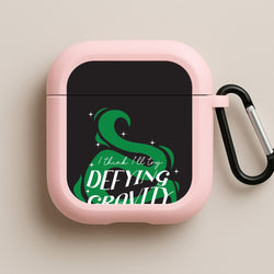 I Think I'll Try Defying Gravity Pink AirPods Case