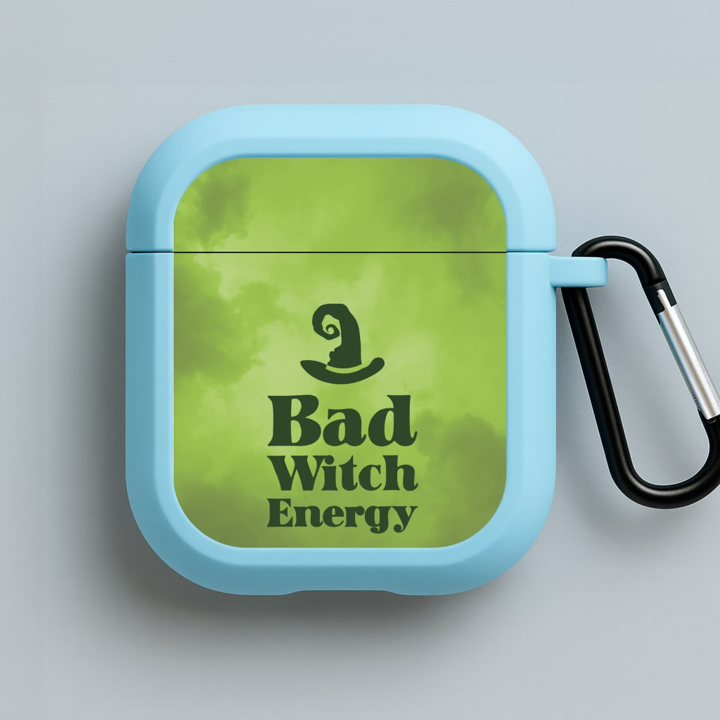 Bad Witch Energy Blue AirPods Case
