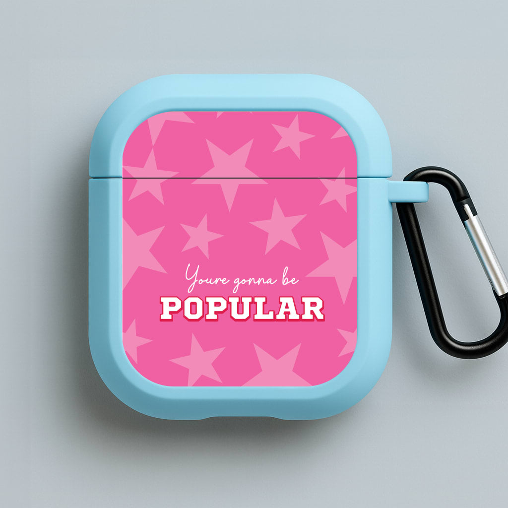 You're Gonna Be Popular Blue AirPods Case