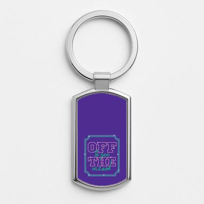 Off To See The Wizard Silver Keyring