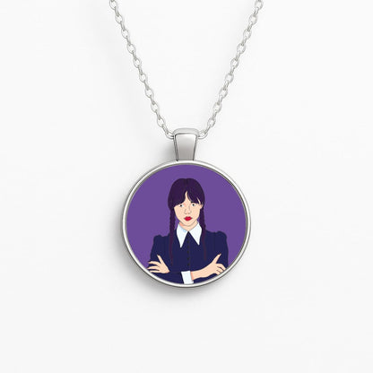 Wednesday Addams Wednesday Circle Necklace