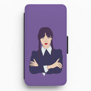 Wednesday Addams Wednesday Flip / Wallet Phone Case 1