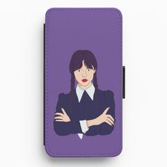 Wednesday Addams Wednesday Flip / Wallet Phone Case