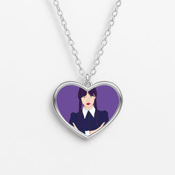 Wednesday Addams Wednesday Heart Necklace