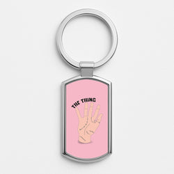 The Thing Wednesday Silver Keyring