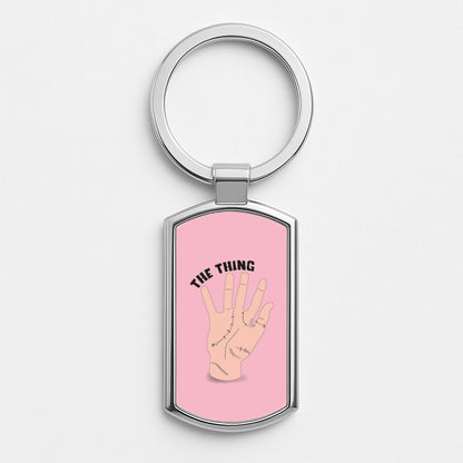 The Thing Wednesday Silver Keyring