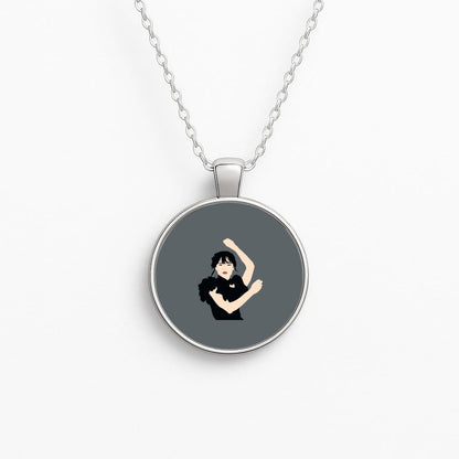 Dancing Wednesday Circle Necklace