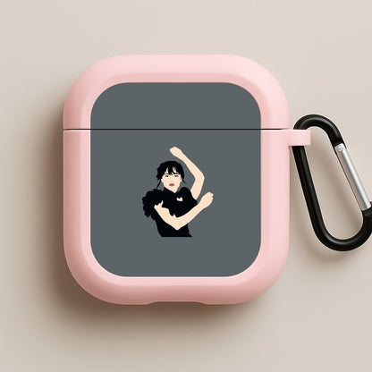 Dancing Wednesday Pink AirPods Case