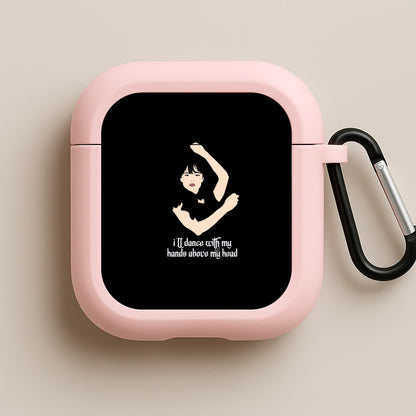 I'll Dance With My Hands Above My Head Wednesday Pink AirPods Case