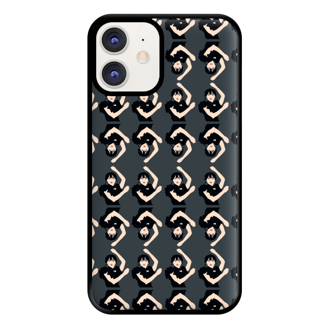 Dancing Pattern Wednesday Phone Case for iPhone 12 / 12 Pro