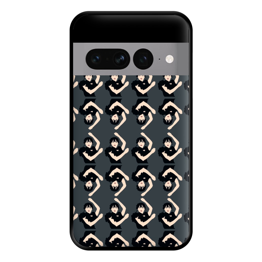 Dancing Pattern Wednesday Phone Case for Google Pixel 7 Pro