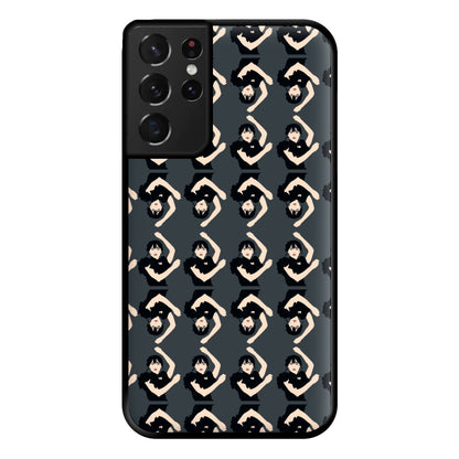 Dancing Pattern Wednesday Phone Case for Galaxy S21 Ultra