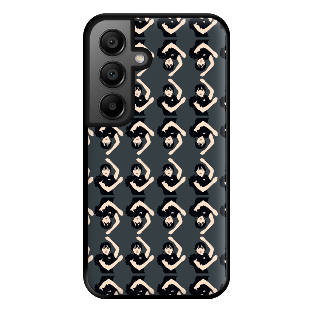 Dancing Pattern Wednesday Phone Case for Google Pixel 8