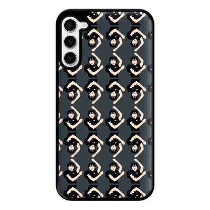 Dancing Pattern Wednesday Phone Case for Galaxy S23 Plus