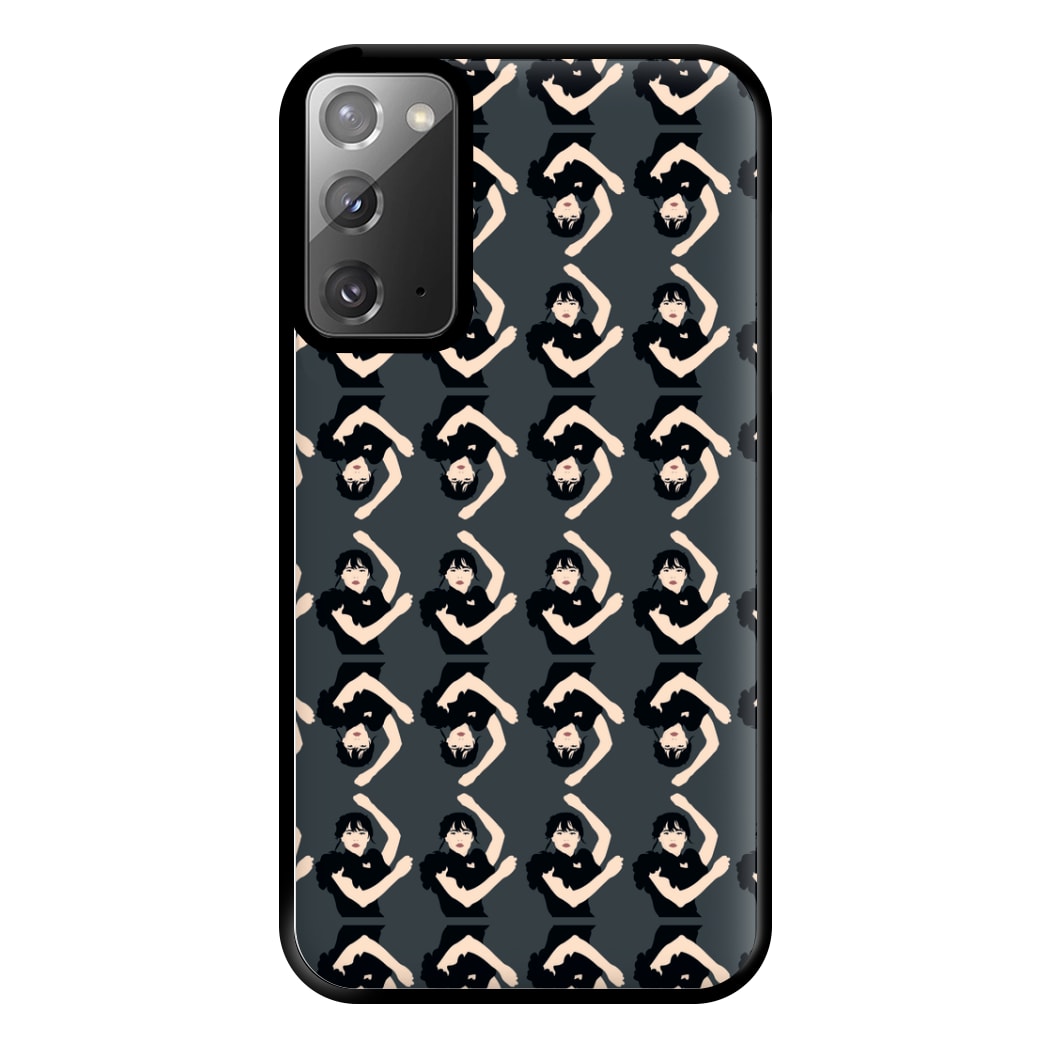 Dancing Pattern Wednesday Phone Case for Galaxy Note 20 Ultra