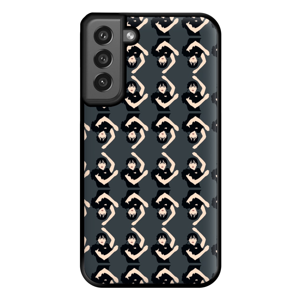 Dancing Pattern Wednesday Phone Case for Galaxy S21FE