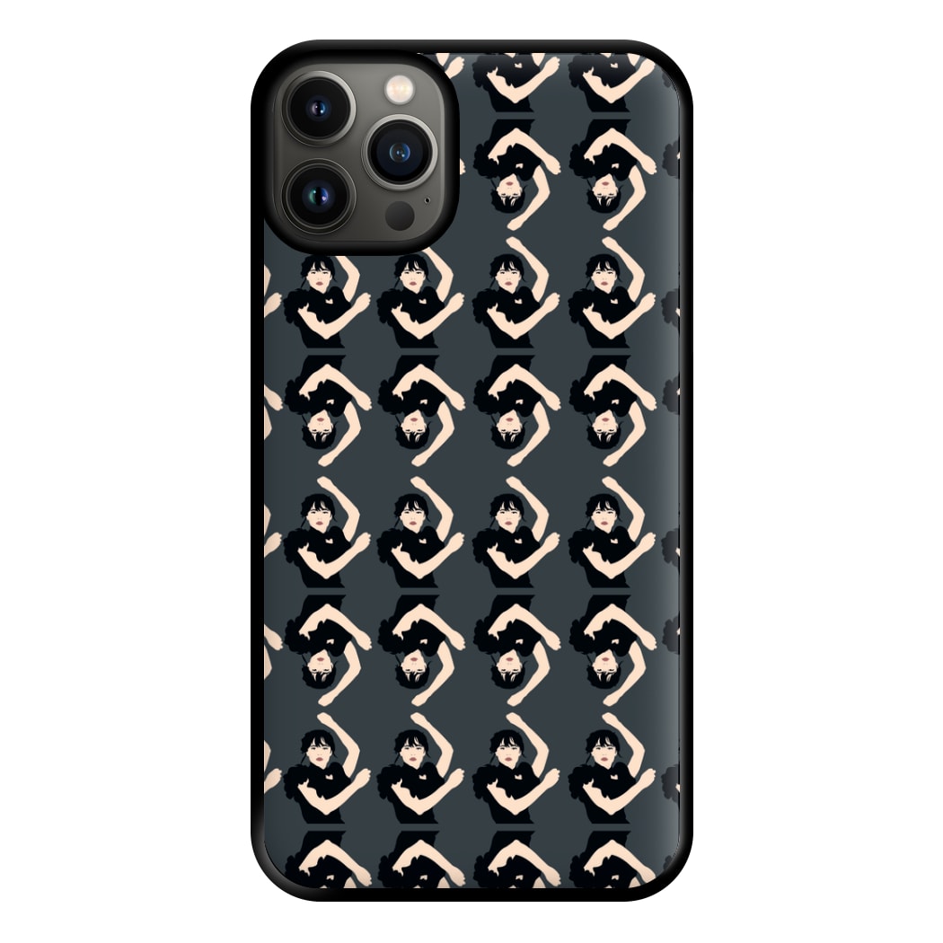 Dancing Pattern Wednesday Phone Case for iPhone 13