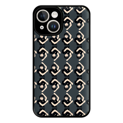 Dancing Pattern Wednesday Phone Case for iPhone 14