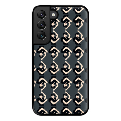 Dancing Pattern Wednesday Phone Case for Galaxy S22 Plus