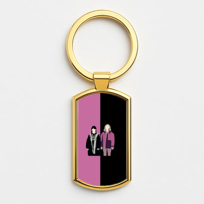 Wednesday And Wednesday Gold Keyring