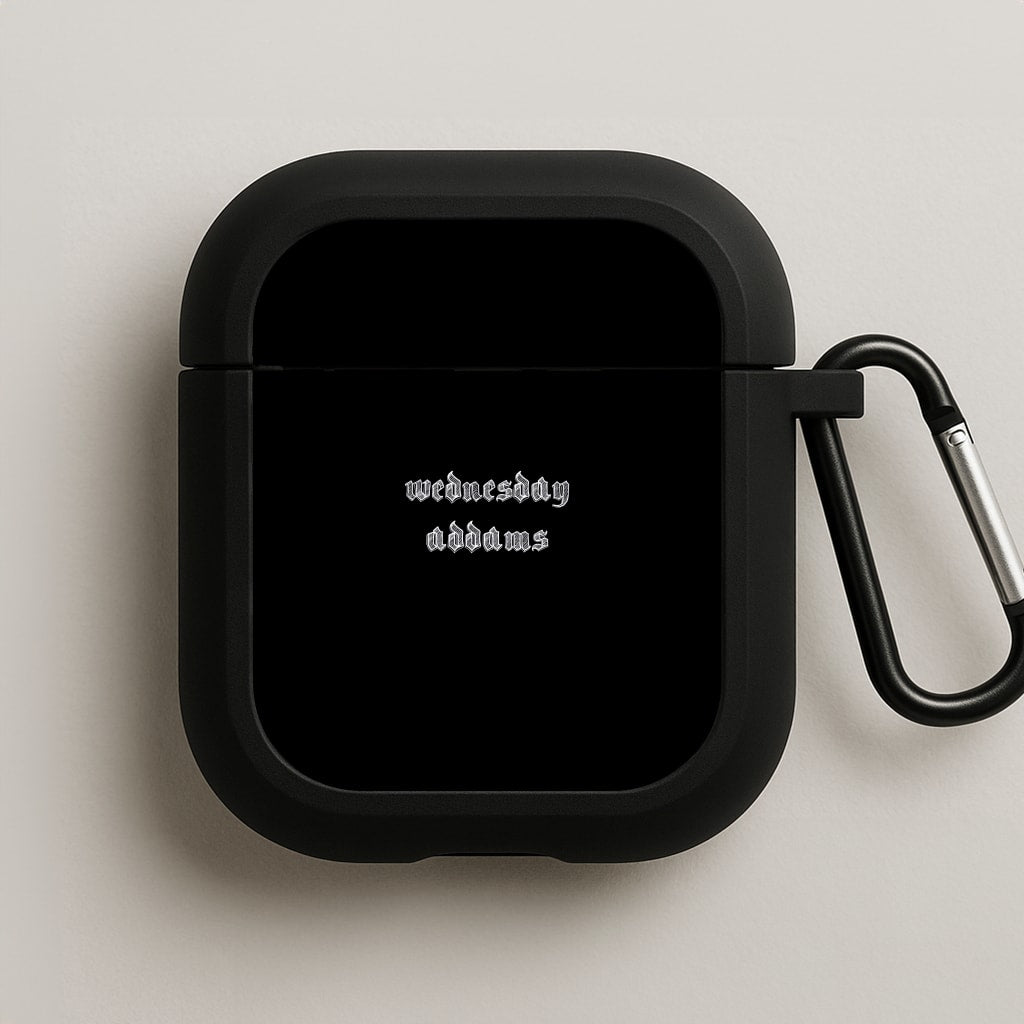 Wednesday Typogrophy AirPods Case