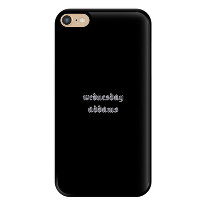 Wednesday Typogrophy Phone Case for iPhone 6 Plus / 7 Plus / 8 Plus