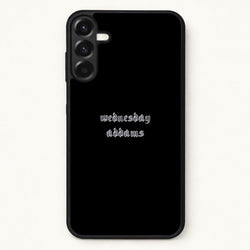 Wednesday Typogrophy Phone Case for Galaxy A57