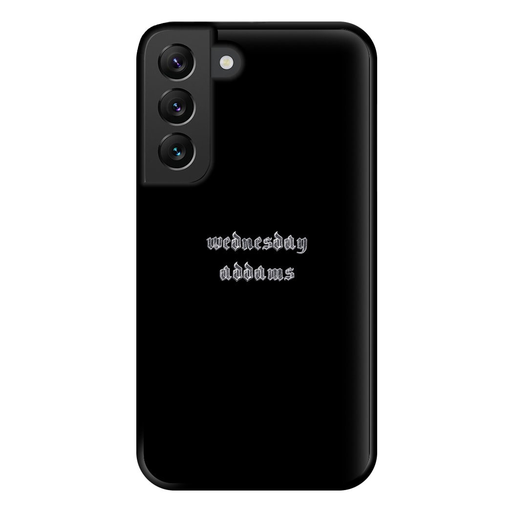 Wednesday Typogrophy Phone Case for Galaxy S22 Plus