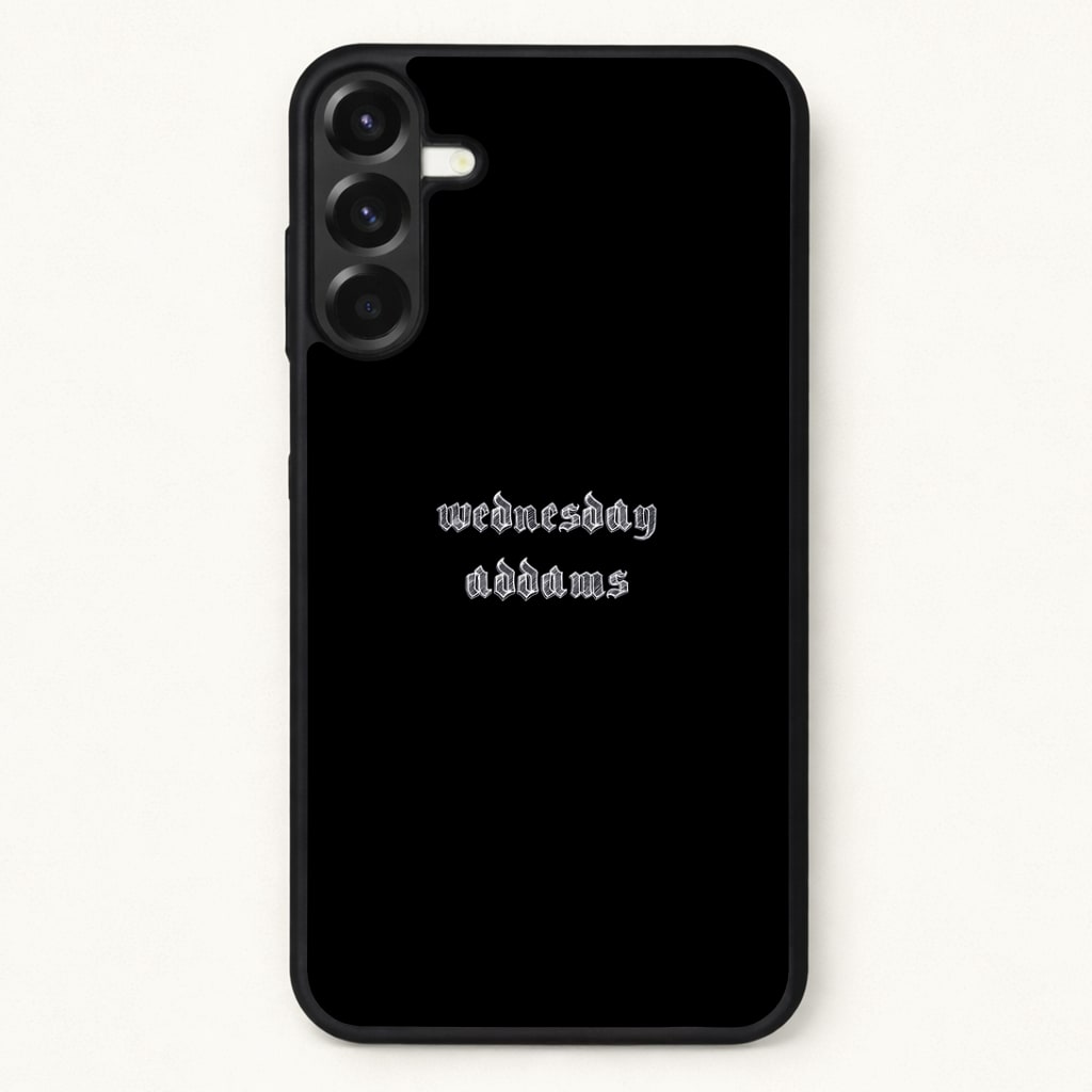 Wednesday Typogrophy Phone Case for Galaxy A37