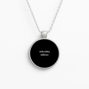 Wednesday Typogrophy Necklace 1
