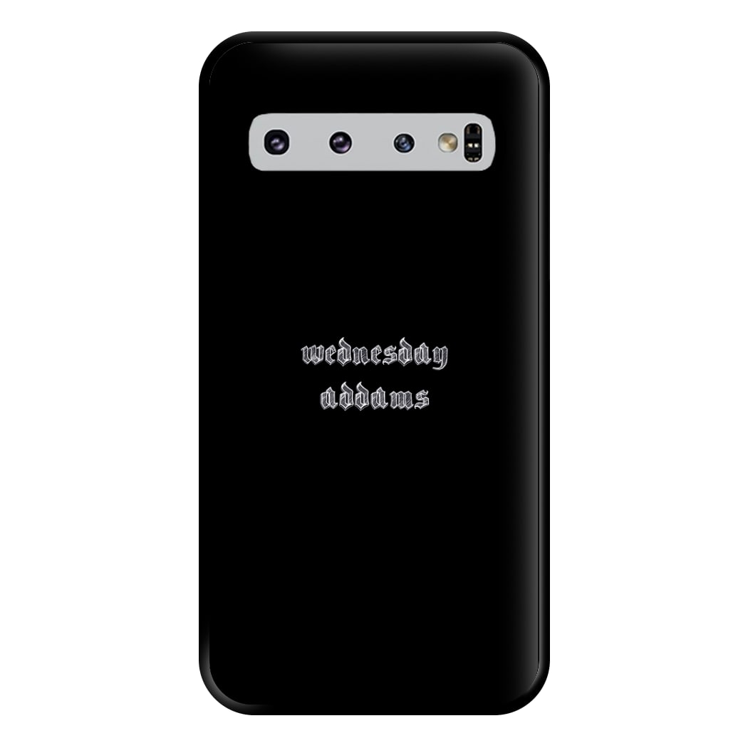 Wednesday Typogrophy Phone Case for Galaxy S10 Plus