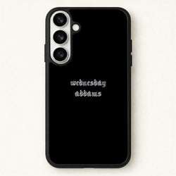 Wednesday Typogrophy Phone Case for Galaxy S26