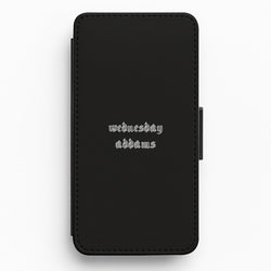 Wednesday Typogrophy Flip / Wallet Phone Case