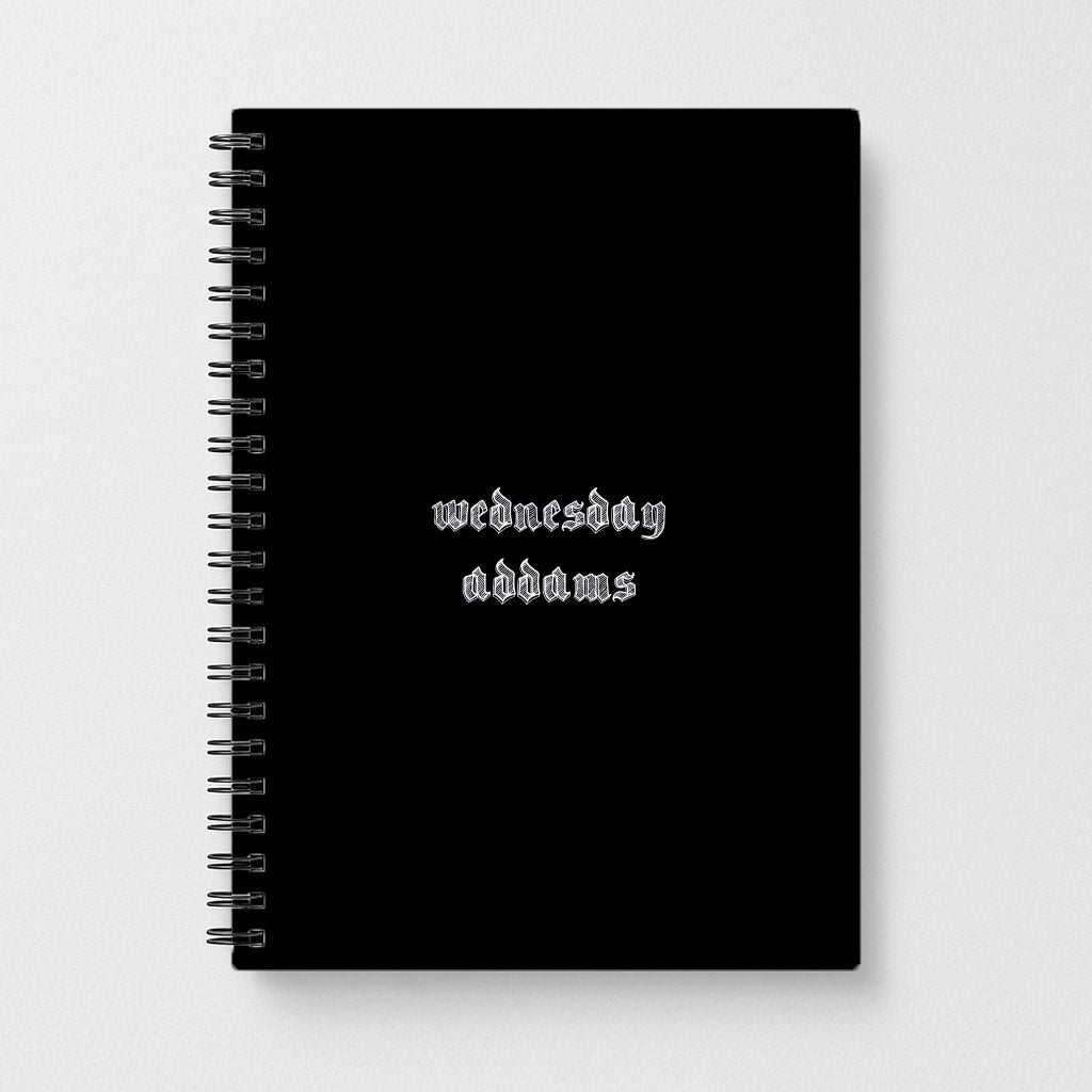 Wednesday Typogrophy Notebook