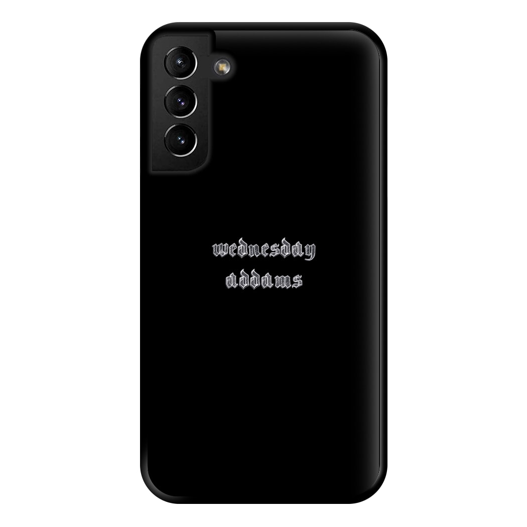 Wednesday Typogrophy Phone Case for Galaxy S21 Plus