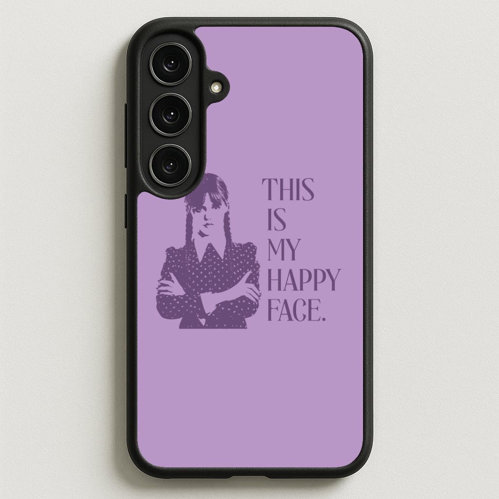 This Is My Happy Face Phone Case for Galaxy S25FE